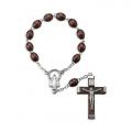  BROWN WOOD ONE DECADE ROSARY 